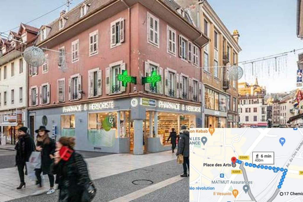 T3 Duplex Thonon Centre - Parking - Gare - Thermes Luaran gambar