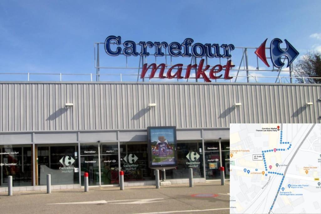 T3 Duplex Thonon Centre - Parking - Gare - Thermes Luaran gambar